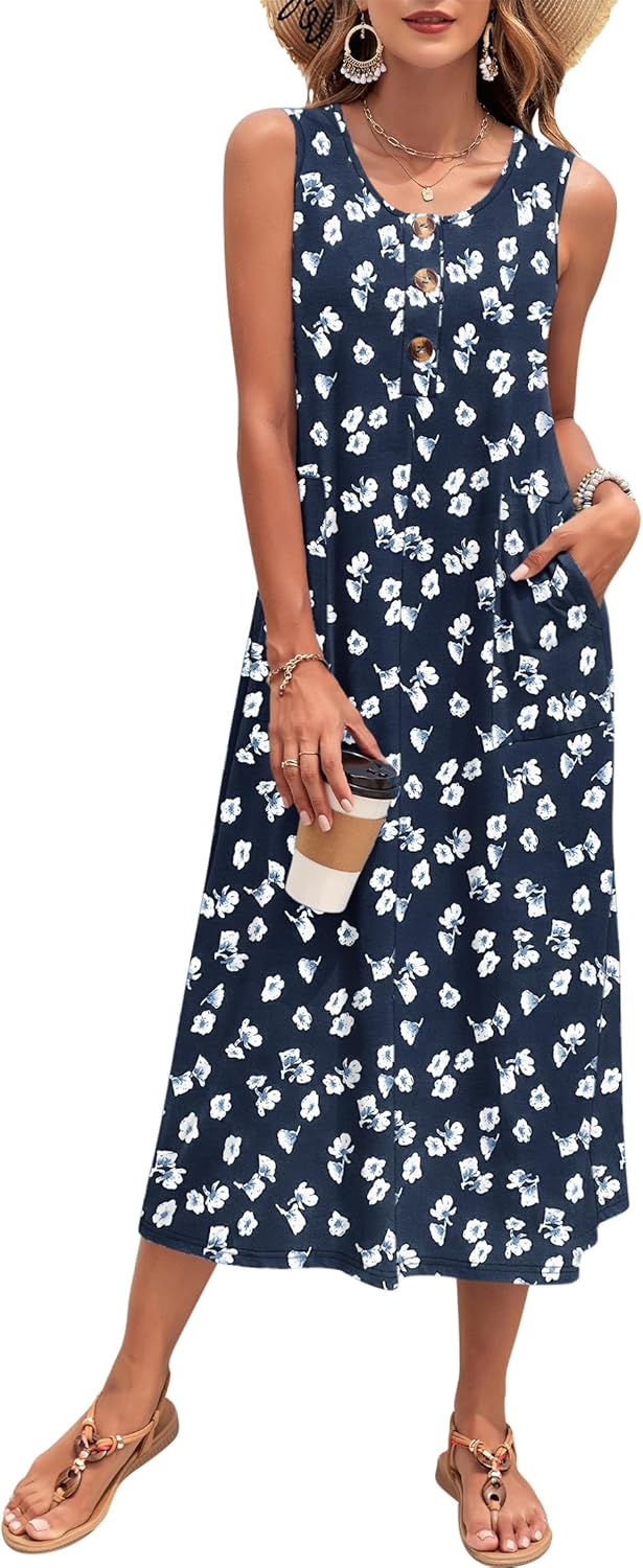 MOLERANI Women's Summer Maxi Dress for Beach and Travel Fun