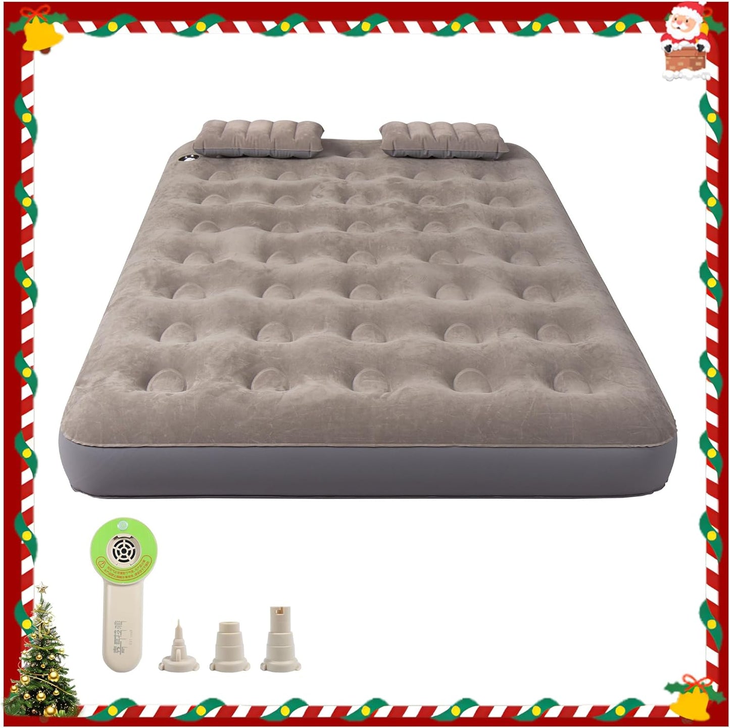 Portable Velvet Air Mattress - Leak-Free & Inflatable