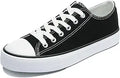 Obtaom Womens Canvas Shoes Low Top Fashion Sneakers for Comfort