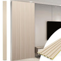 Art3d WPC Slat Wall Panels 8-Pack 108 x 6 in - Oak 3D Wall Accents