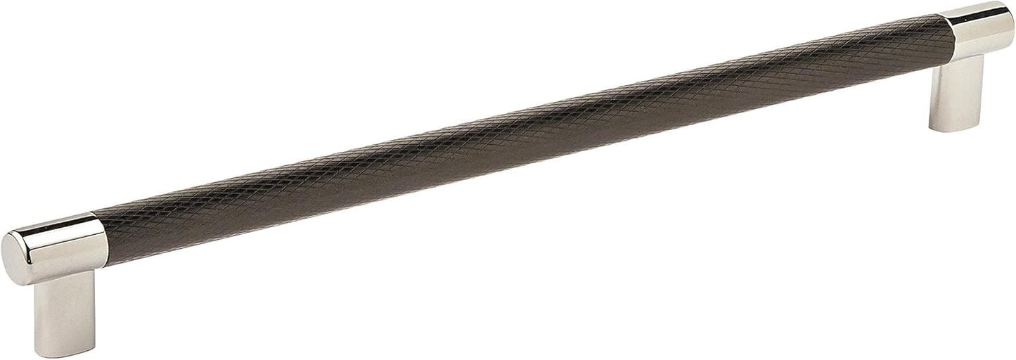 Amerock Esquire Cabinet Pull in Polished Nickel/Black Bronze