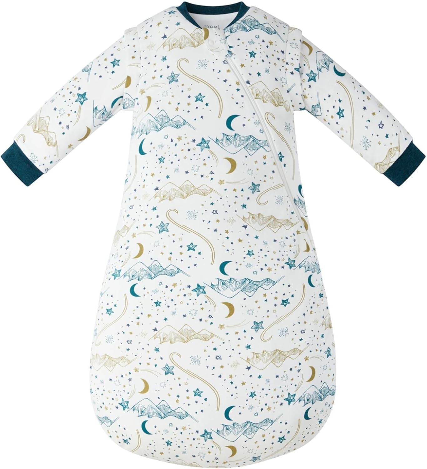 Organic Cotton Removable Long Sleeve Sleep Bag for Sensitive Skin