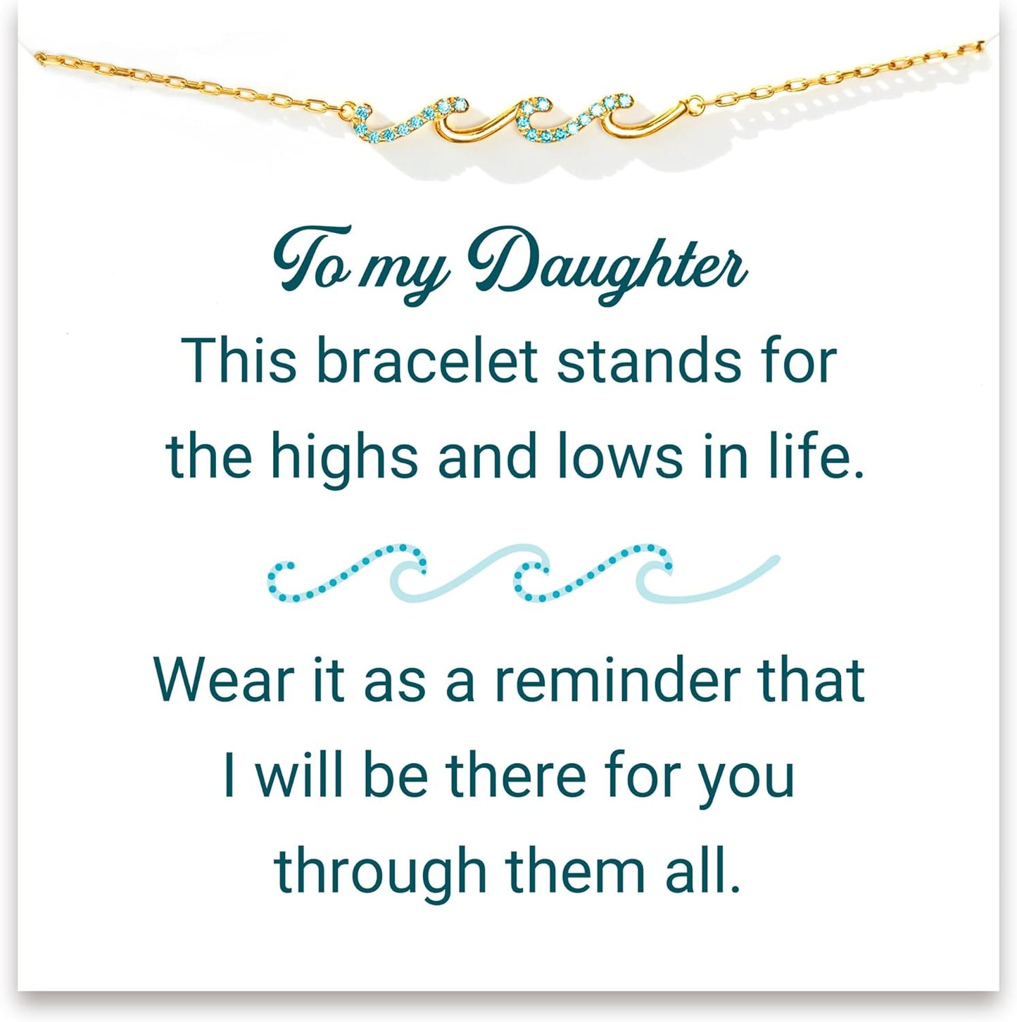 Wave Bracelet for Women - Perfect Birthday Gift for Daughter