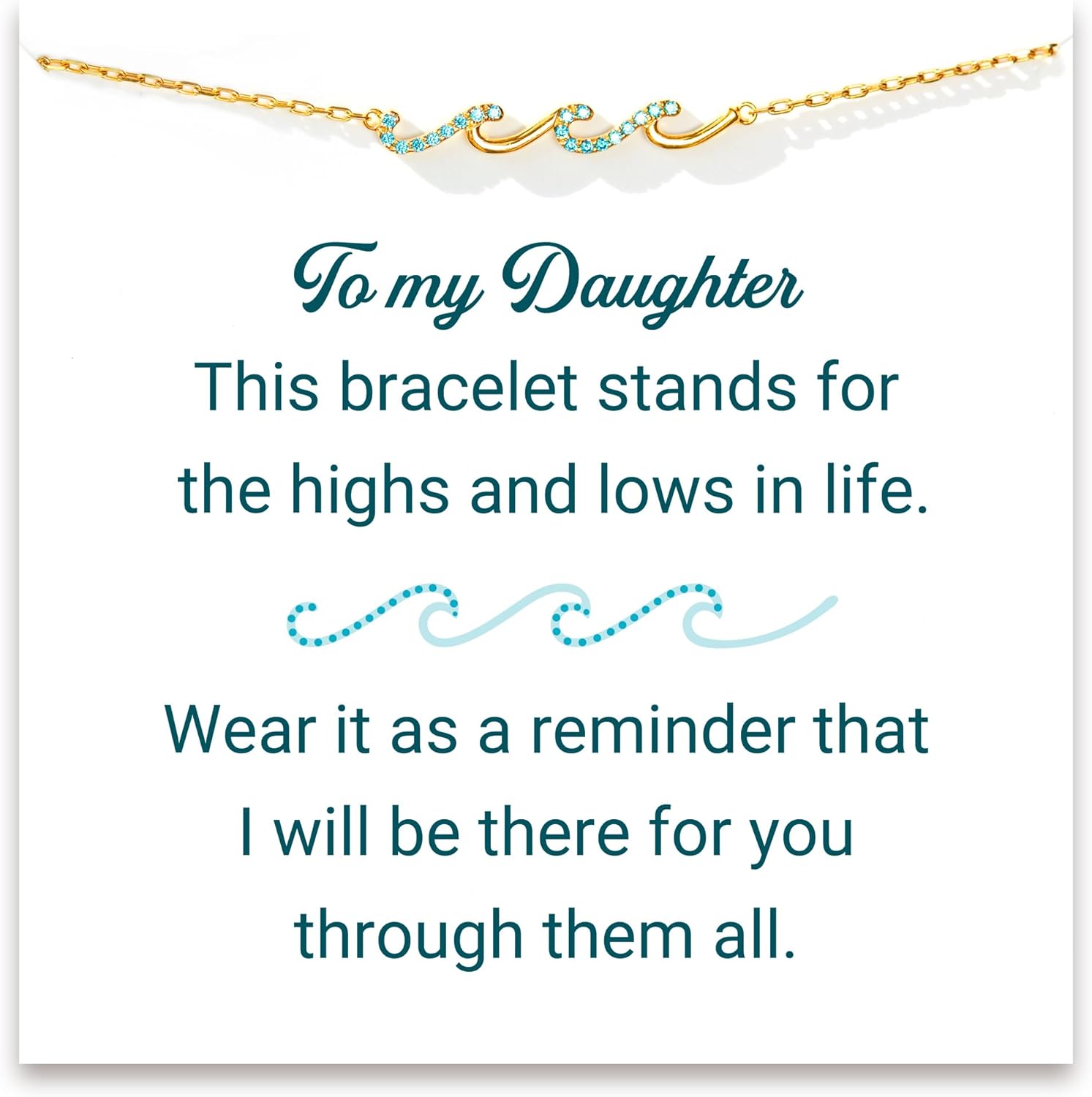 Wave Bracelet for Women - Perfect Birthday Gift for Daughter