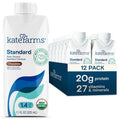 KATE FARMS Organic 1.4 High Calorie Nutrition Shake - Chocolate 12
