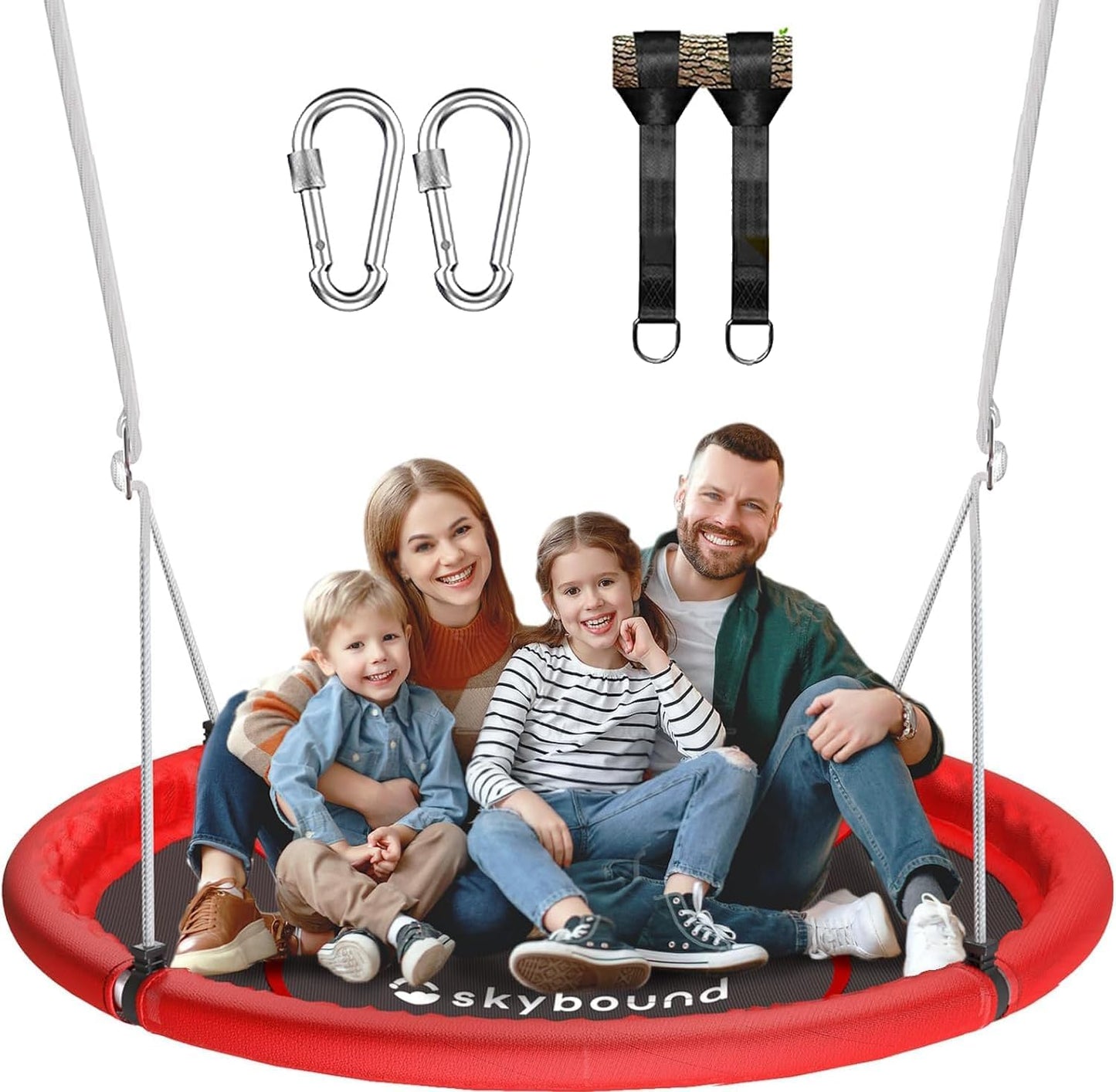 SkyBound Tree Swing Saucer Swing - Perfect for Kids Outdoor Fun
