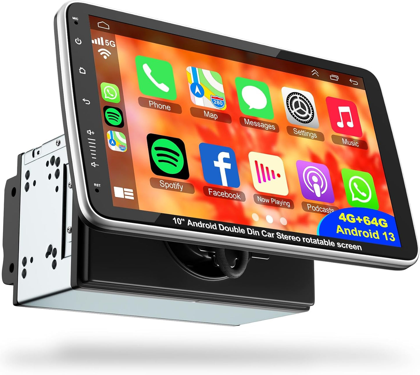10 Inch Double Din Car Radio with Touch Screen GPS Navigation
