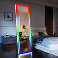 LED Full Length Mirror 63in x 20in - Color Changing Lighted Mirror