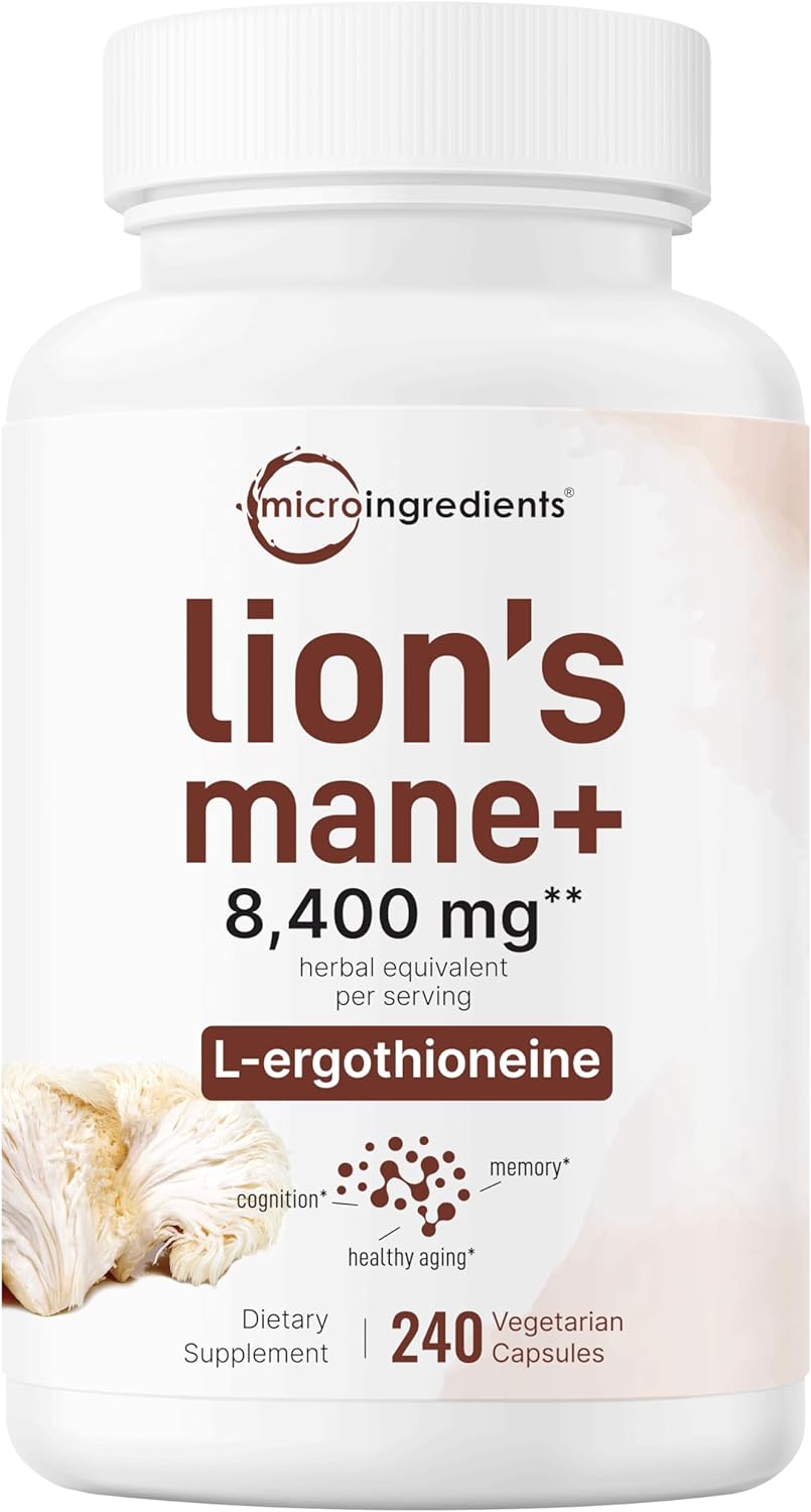 Lions Mane 8,400 mg Capsules | Cognitive Support