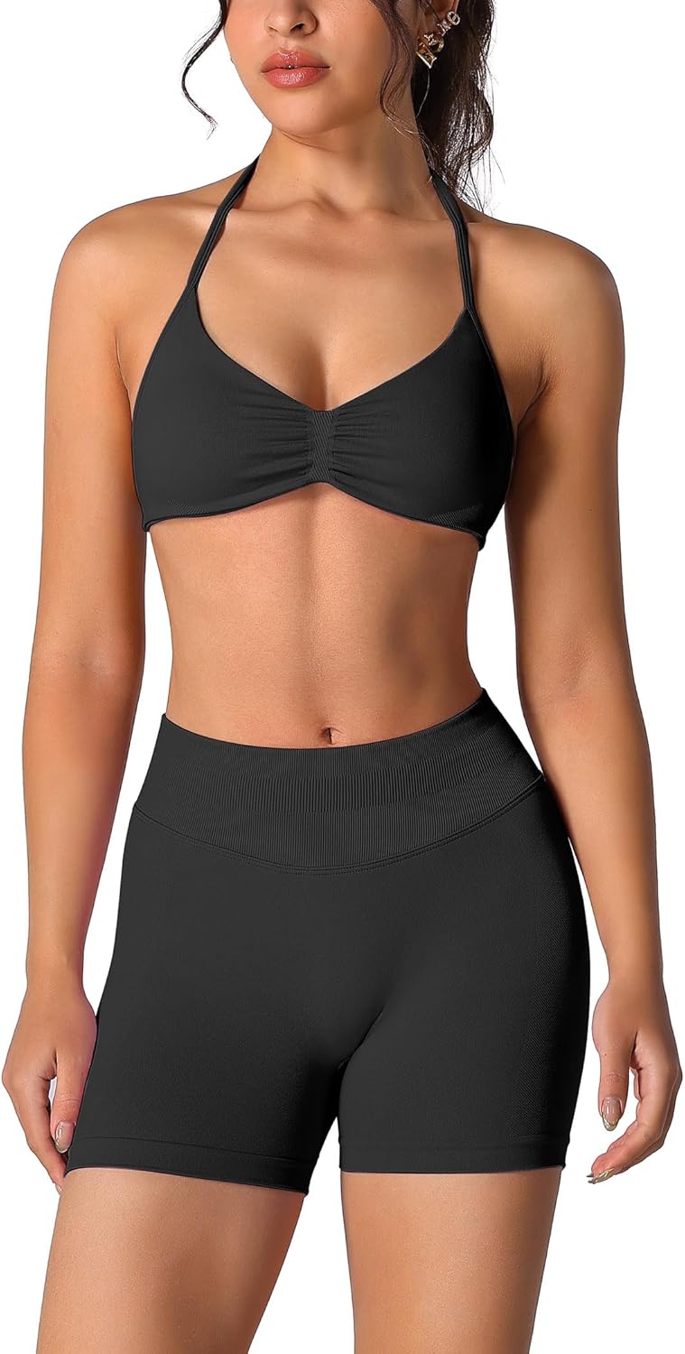 ABOCIW Womens Seamless Workout Sets for Gym and Yoga Activities