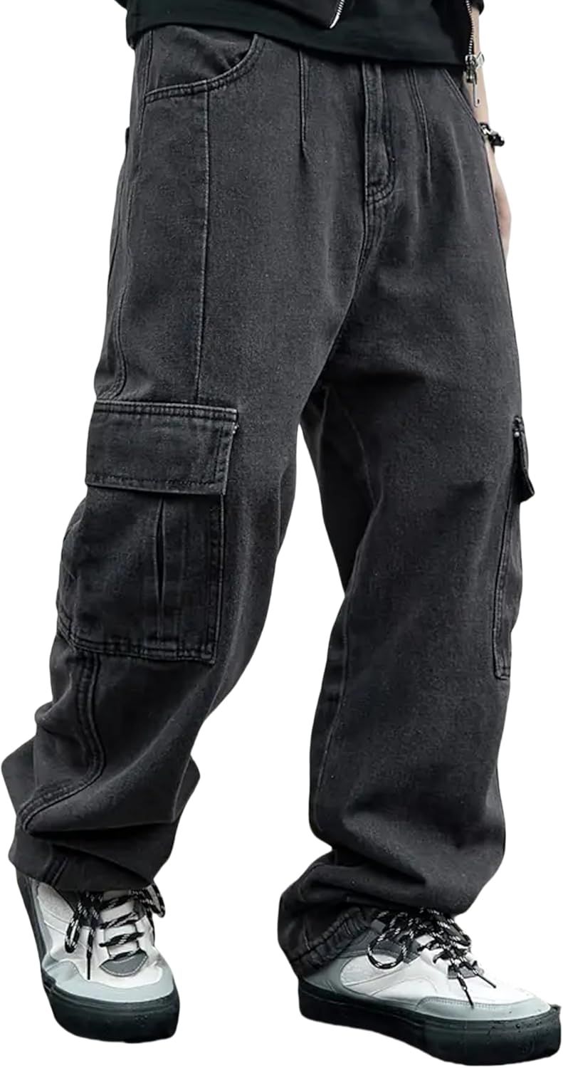 Mens Baggy Jeans for Men Women Y2k Skater Vintage Style