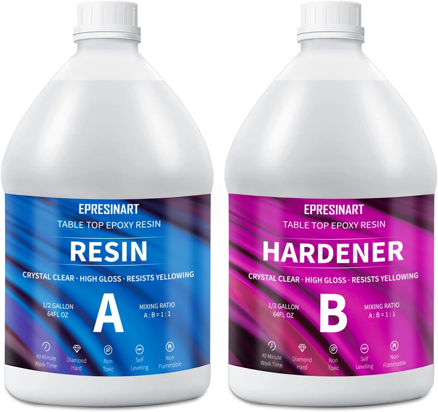 Table Top Epoxy Resin Kit for Crystal Clear Art and DIY Projects