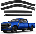 Shatterproof Tape-On Rain Guards for Ford F250-F550 Crew Cab - Weather