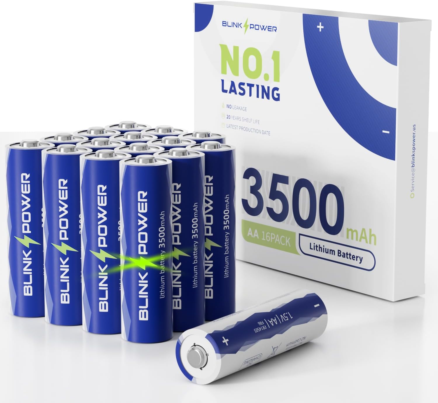 Blinkspower AA Lithium Batteries - Long-Lasting 3500mAh Power