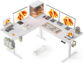 63X55 Inches Reversible L Shaped Standing Desk for Home Office