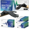 Black X Large Nitrile Gloves Case of 1000 - Medical Grade