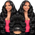Glueless Wigs Human Hair 24 Inch Body Wave Lace Front Wig