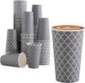 Lamosi Coffee Cups 16 oz 180 Pack - Sturdy Disposable Hot Cups