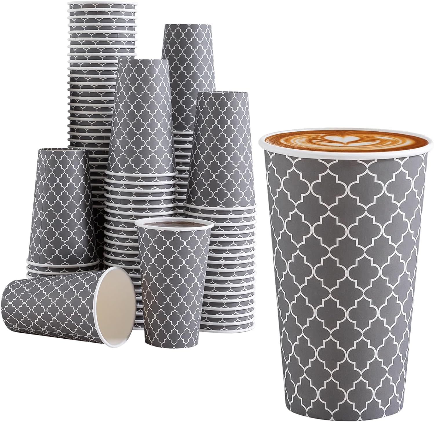 16 oz Disposable Coffee Cups for Events and Daily Use