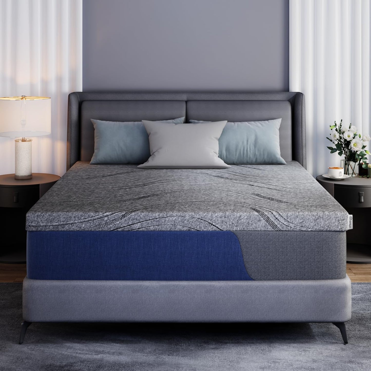 Queen Memory Foam Mattress Topper for Back Pain Relief and Comfort