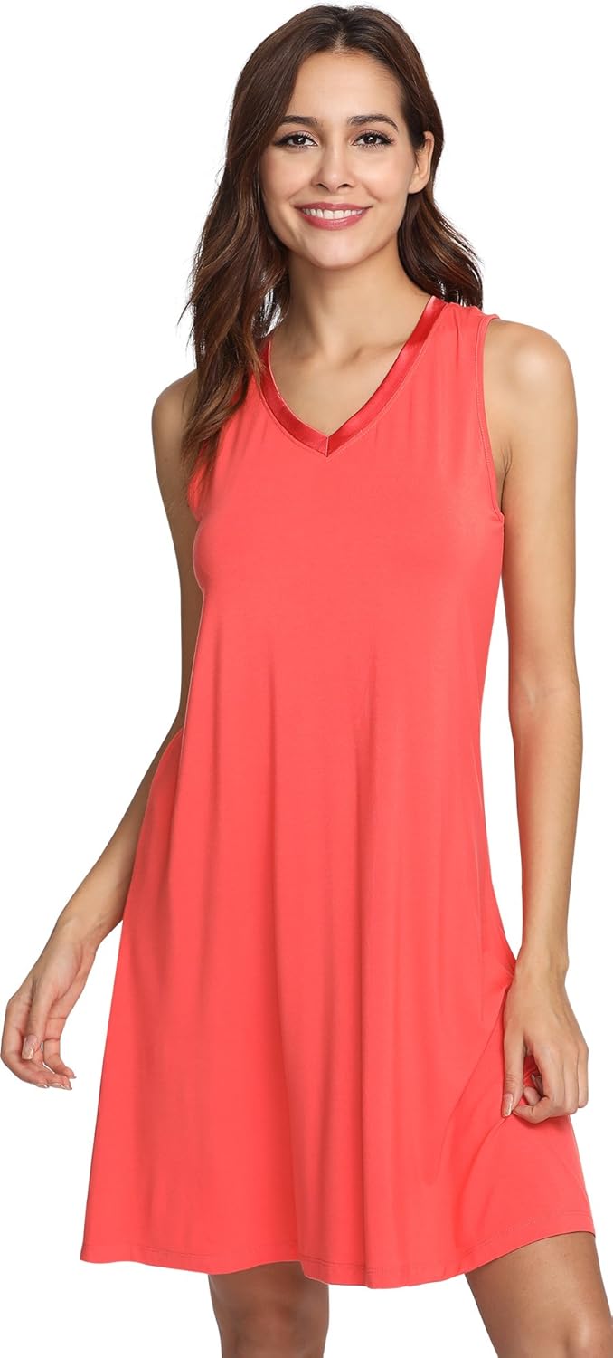 GYS Womens Bamboo Viscose Nightgowns for Ultimate Comfort