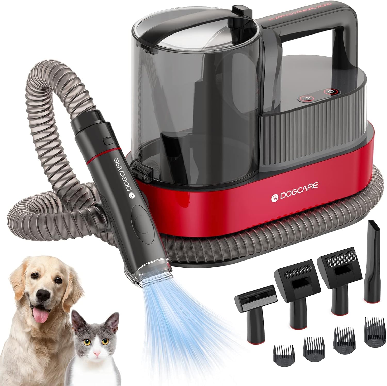 DOG CARE 6-in-1 Grooming Kit: Vacuum, Clippers, Shedding! 