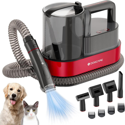 DOG CARE 6-in-1 Grooming Kit: Vacuum, Clippers, Shedding! 