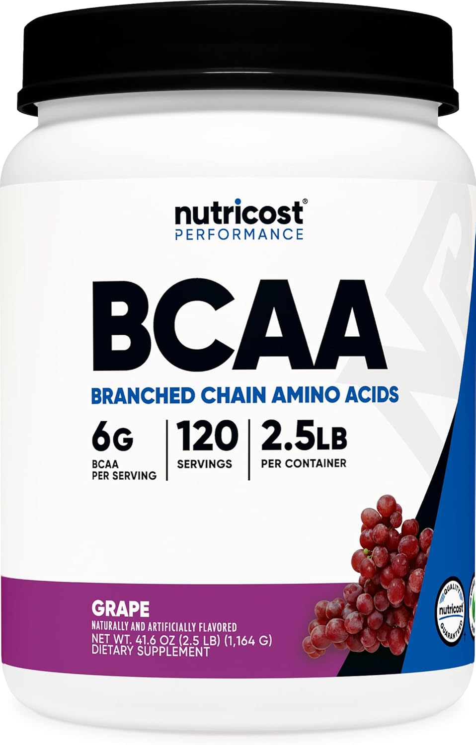 Nutricost BCAA Powder in Grape Flavor for Optimal Recovery