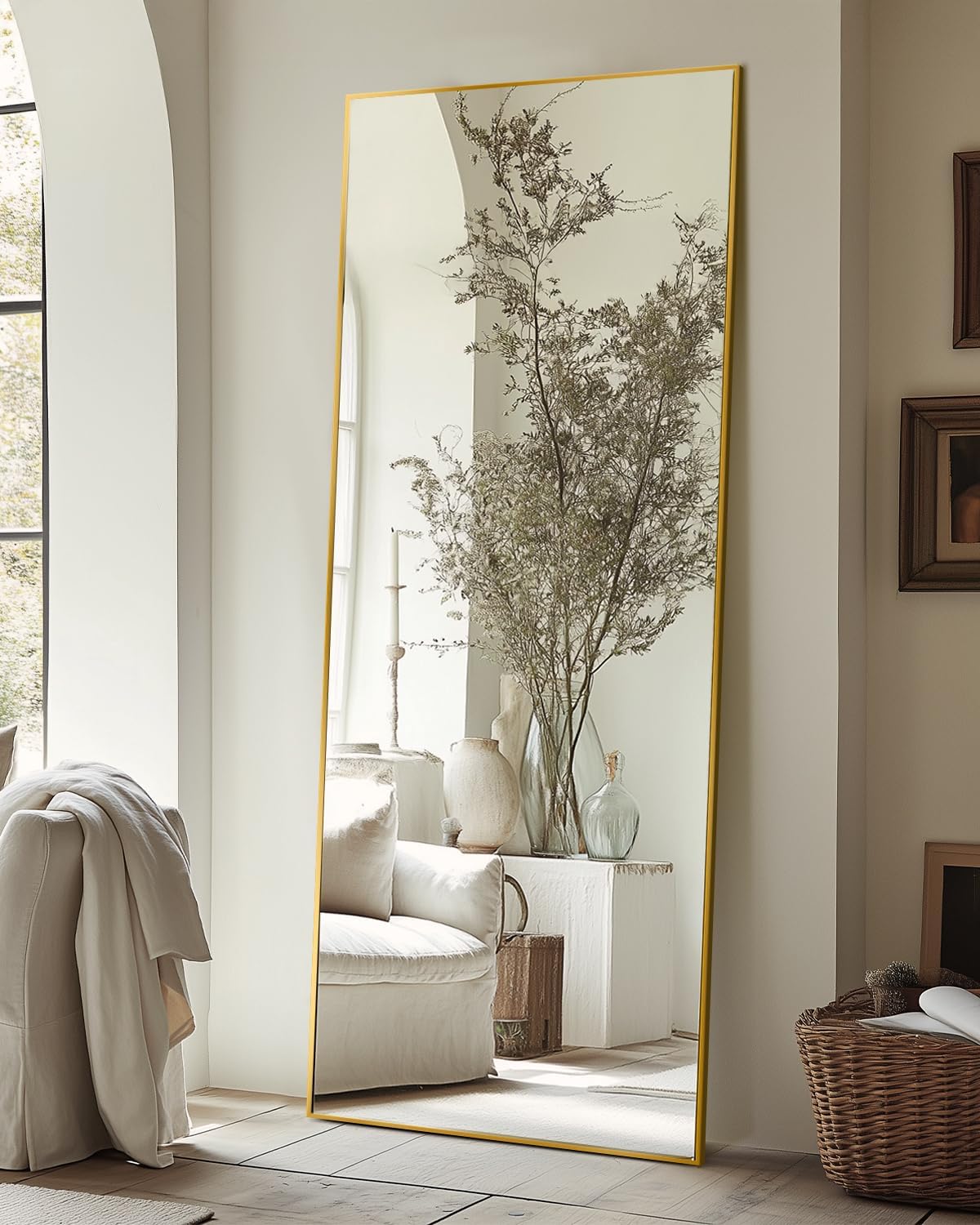 Antok Full Length Mirror 59in x 18in Stylish Floor Mirror