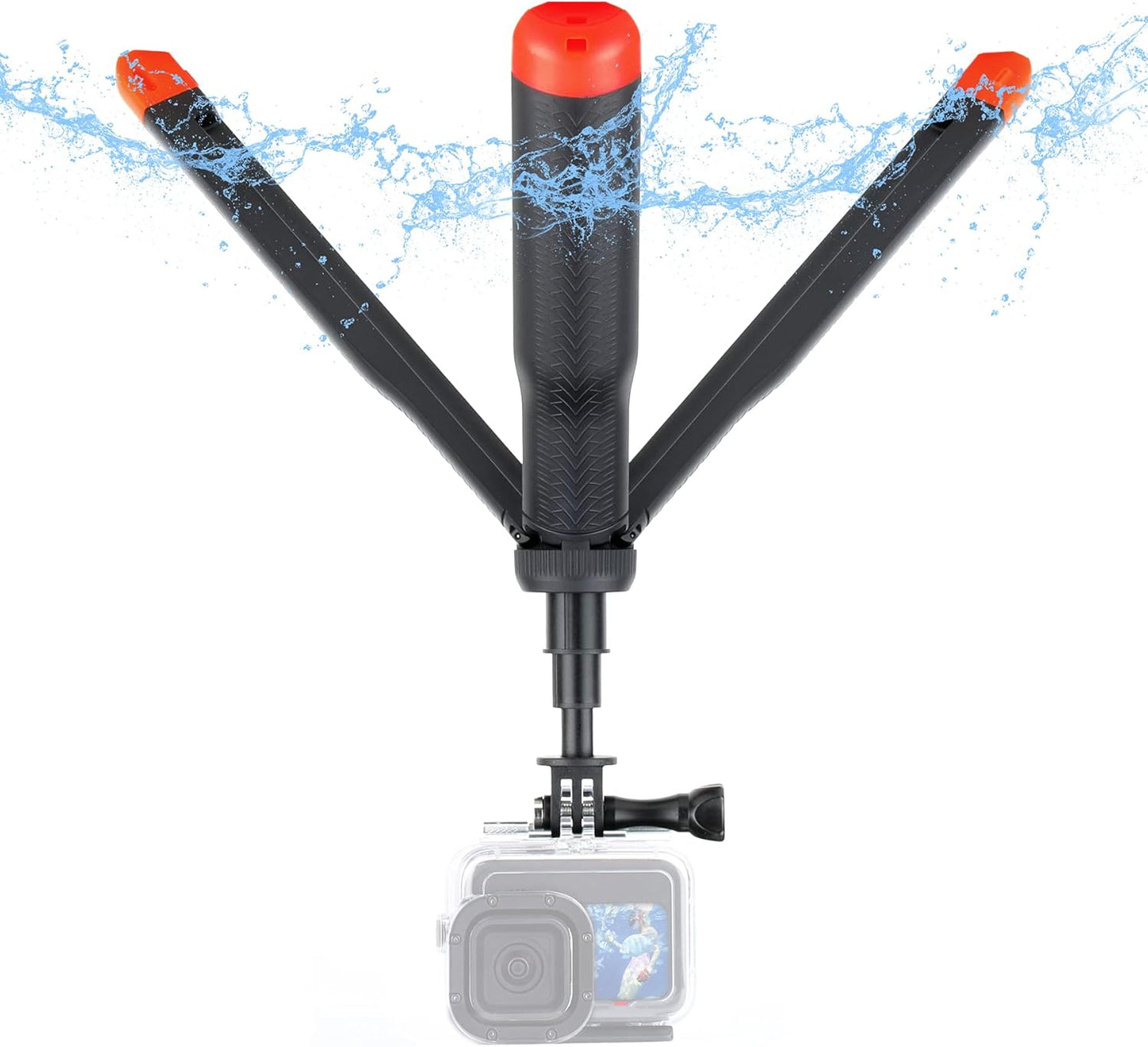 Floating Selfie Stick for GoPro and Action Cameras - 4 in 1