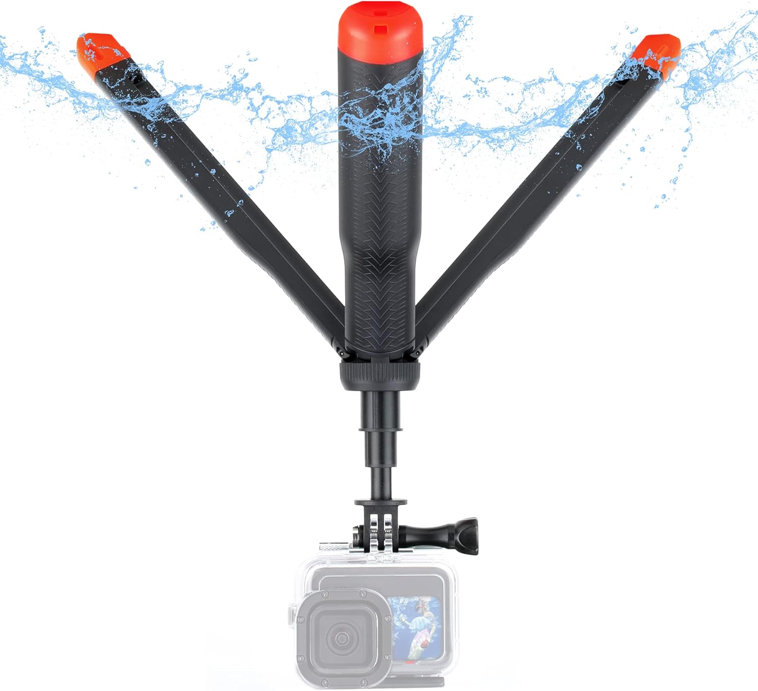 Floating Selfie Stick for GoPro and Action Cameras - 4 in 1