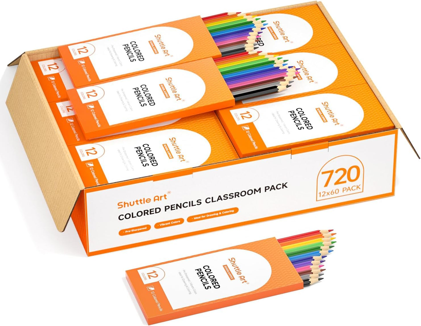 Shuttle Art 720 Colored Pencils Bulk for Vibrant Coloring Fun
