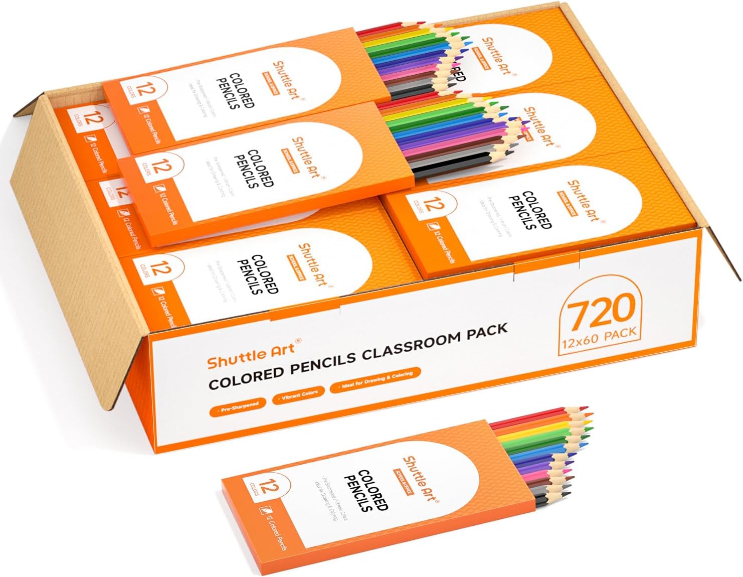 Shuttle Art 720 Colored Pencils Bulk for Vibrant Coloring Fun