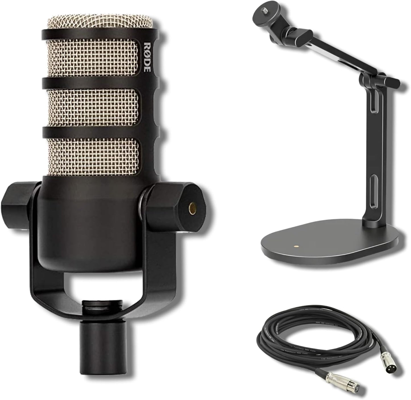 Rode PodMic Dynamic Broadcast Microphone with Desk Stand and More