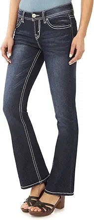 WallFlower Women's Instastretch Bootcut Jeans for Every Body