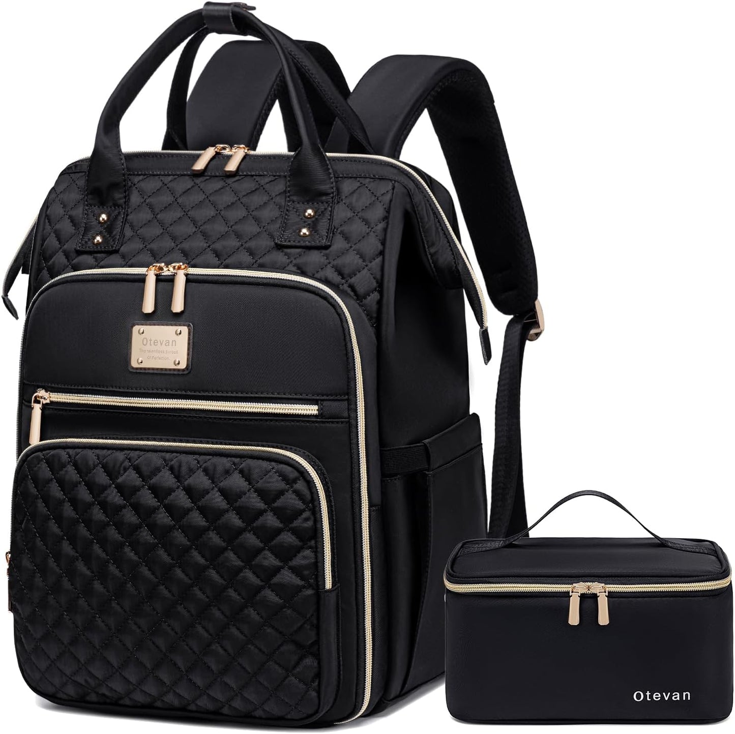 Lunch Backpack for Women with Insulated Cooler and Laptop Sleeve