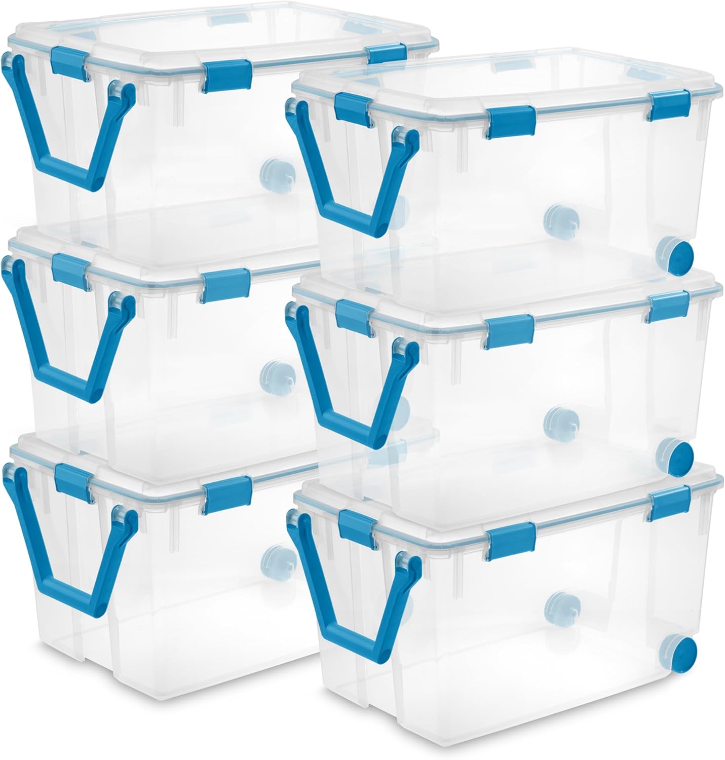 Sterilite 6-Pack Gasket Box for Weather-Resistant Storage Needs