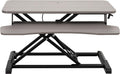 VIVO 32 Sit-Stand Desk Converter | Dual Monitor Setup