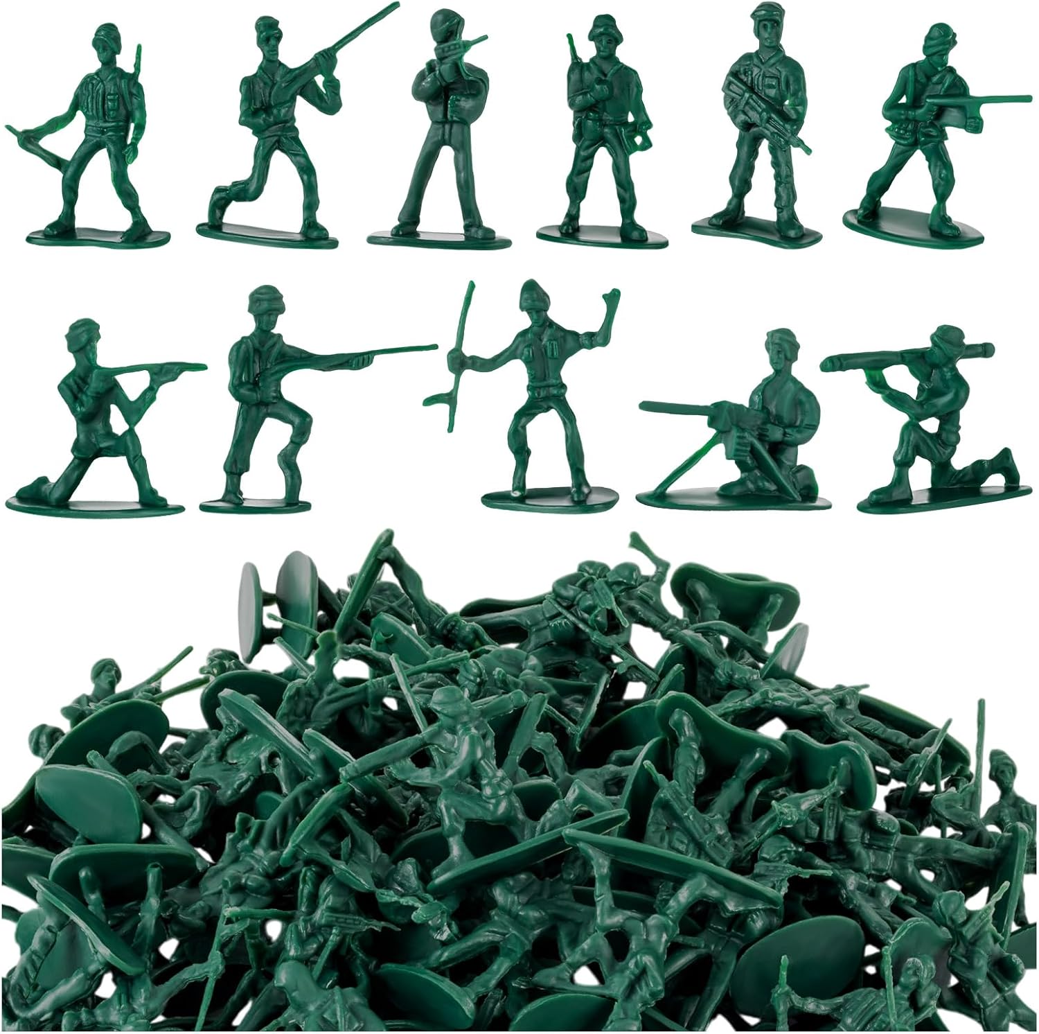 100-Pc Classic Army Men Toys - Perfect Birthday Gift!
