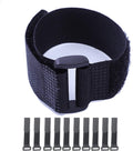 Fastening Hook and Loop Cable Straps 10Pack - Reusable Cord Organizers
