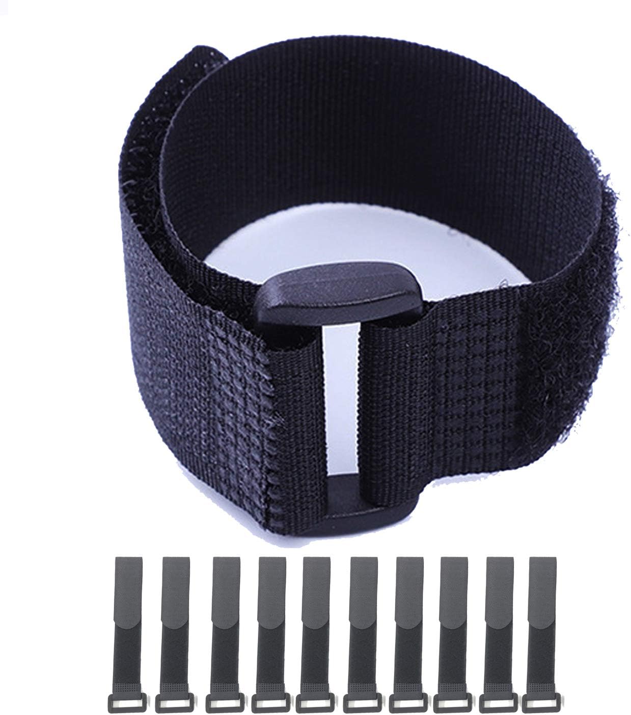 Organize Cords Easily with Adjustable Cinch Straps by HUAPX