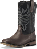 Kids Cowboy Boots Square Toe with Side Zipper - Easy On & Off