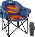 Oversized Heated Camping Chair - Portable Heated Moon Saucer Chair