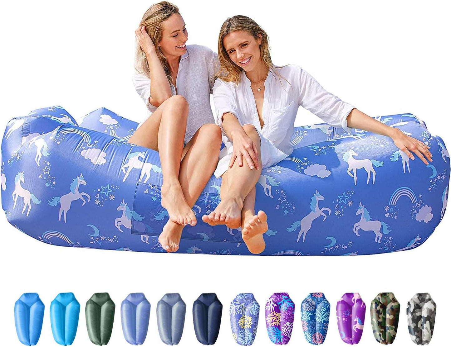 AlphaBeing Inflatable Lounger Beach Chair for Outdoor Relaxation