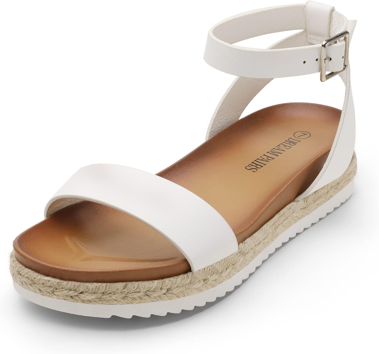 DREAM PAIRS Women's Open Toe Platform Espadrille Wedge Sandals