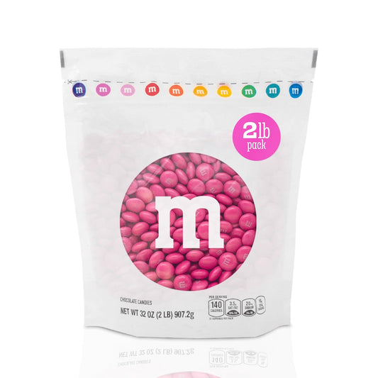 M&MS WORLD Dark Pink Milk Chocolate Candy for Celebrations
