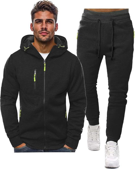 Hakjay Sweatsuits for Men: Cozy 2 Piece Hoodie Set for All Occasions