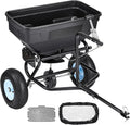 Tow Behind Broadcast Spreader 130LB Capacity - Precise 10 ft Coverage