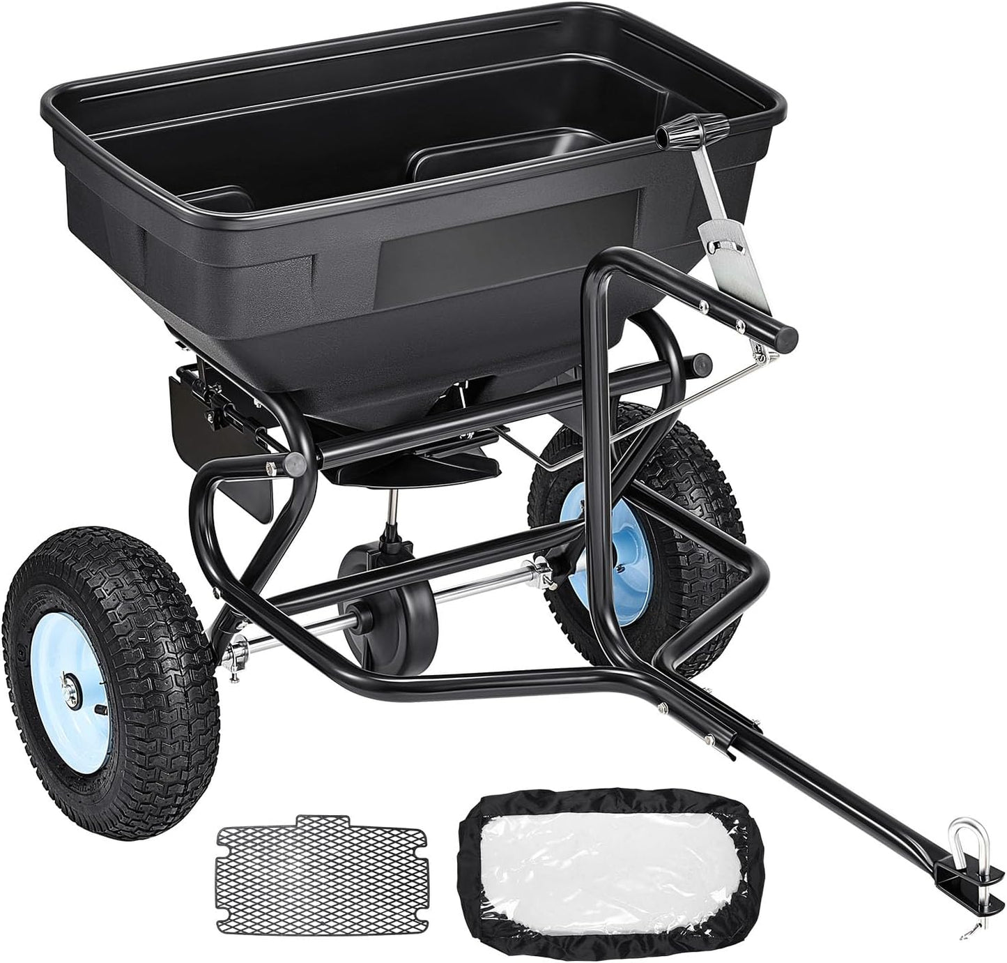 VEVOR Tow Behind Broadcast Spreader for Lawn Care and Fertilizing