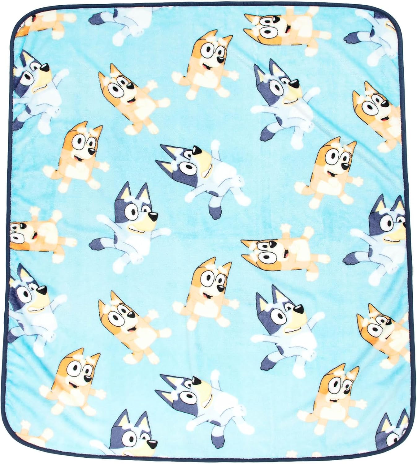 Bluey & Bingo Plush Travel Throw - Super Soft Kids Bedding